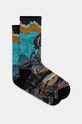 Носки Smartwool Bike Zero Cushion Wolf Print велосипед бирюзовый SW001968