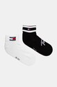 Κάλτσες Tommy Jeans 2-pack ψηλές κάλτσες μαύρο 701229894