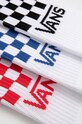Κάλτσες Vans 3-pack VN000F0WWHT1 λευκό AW24