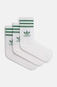 Čarape adidas Originals Adicolor 3-pack print bijela JF6356