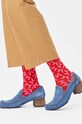 Happy Socks sosete Bow Sock P001532 rosu AW24