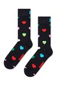Ponožky Happy Socks Heart Sock dlouhé ponožky černá P001521