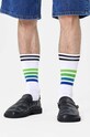 Oblečení Ponožky Happy Socks Street Stripe Sneaker Sock P000708 bílá