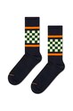 Ponožky Happy Socks Checked Stripe Sneaker Sock dlhé ponožky čierna P001877