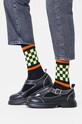Ponožky Happy Socks Checked Stripe Sneaker Sock P001877 čierna AW24