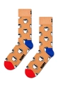 Чорапи Happy Socks GIFTBOX P001713 бежов AW24