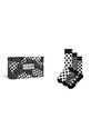 Ponožky Happy Socks 3-Pack Black And White Gift Set dlouhé ponožky černá P001722