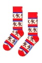 Ponožky Happy Socks Gingerbread Stripe dlouhé ponožky červená P002056