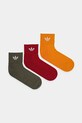 Κάλτσες adidas Originals 3-pack ψηλές κάλτσες πορτοκαλί IX5240