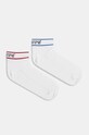 Levi's sosete 2-pack sosete lungi alb 37157.1136