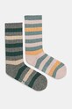 Levi's sosete 2-pack sosete lungi verde 37157.1139