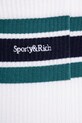 Sporty & Rich calzini Serif Logo Striped AC004516300WH27 bianco AW24