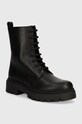 Emporio Armani buty skórzane dziecięce XYN011.XOX02 czarny AW24