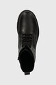 Emporio Armani buty skórzane dziecięce XYN011.XOX02 czarny