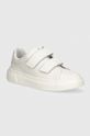 Emporio Armani sneakersy skórzane dziecięce niska biały XYX035.XCC76