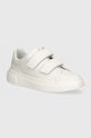 Emporio Armani teniși din piele copii mic de statură alb XYX035.XCC76