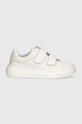 Детские кожаные кроссовки Emporio Armani XYX035.XCC76 белый AW24