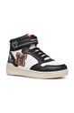 Geox sneakersy dziecięce WASHIBA imitacja skóry licowej czarny J46LQE.5411.24.27