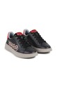 HUGO sneakersy skórzane dziecięce niska czarny G00246.27.35