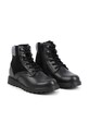 BOSS ghete de iarna pentru copii din piele cu snur negru J51319.36.40