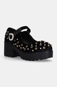 Koi Footwear czółenka słupek czarny ND124