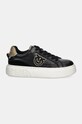 Pinko sneakersy skórzane Yoko SS0039.P001.ZM3 czarny AW24