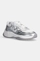 Pinko sneakersy Glamm imitacja skóry licowej srebrny SS0057.E014.ZZF
