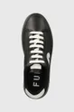 μαύρο Δερμάτινα αθλητικά παπούτσια Furla Lace-Up