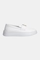 Furla mocasini de piele Loafer YI08SPT.BX3245.01B00 alb AW24