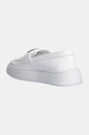 Încălțăminte Furla mocasini de piele Loafer YI08SPT.BX3245.01B00 alb