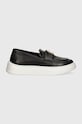 Kožené mokasíny Furla Loafer YI08SPT.BX3245.O6000 čierna AW24