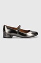 Kurt Geiger London balerini de piele Regent Low Mary Jane 1292664109.GUNMETAL argintiu AW24