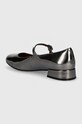 Încălțăminte Kurt Geiger London balerini de piele Regent Low Mary Jane 1292664109.GUNMETAL argintiu