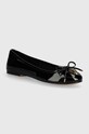 Kurt Geiger London balerini de piele Eagle Ballerina negru 9790600319.BLACK