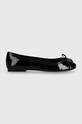 Kurt Geiger London balerini de piele Eagle Ballerina 9790600319.BLACK negru AW24