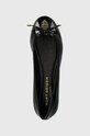 Kurt Geiger London balerini de piele Eagle Ballerina negru 9790600319.BLACK