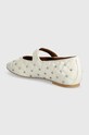 Obuwie Kurt Geiger London baleriny skórzane Orbit Ballet Flat 2658041309.BONE beżowy