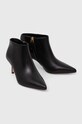 Obuwie Lauren Ralph Lauren botki skórzane Lizie 802937786001.001 czarny