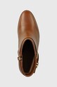 Δερμάτινες μπότες Lauren Ralph Lauren Bailey καφέ 802937808002.270