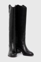 Взуття Шкіряні чоботи Lauren Ralph Lauren Carla 802937812001.001 чорний