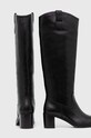 Шкіряні чоботи Lauren Ralph Lauren Carla чорний 802937812001.001