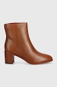 Kožené členkové topánky Lauren Ralph Lauren Cassie 802937813002.270 hnedá AW24