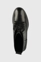 Шкіряні черевики Lauren Ralph Lauren Cameron чорний 802937826001.001