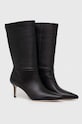 Lauren Ralph Lauren ghete de piele Leannah 5-8 cm negru 802942516001.001