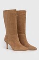 Замшевые сапоги Lauren Ralph Lauren Leannah замш бежевый 802942517001.260