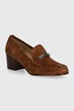Γοβάκια σουέτ Lauren Ralph Lauren Winslet 5-8 cm καφέ 802942574005.200