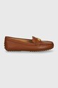 Lauren Ralph Lauren mocasini de piele Barnsbury 802942768002.200 maro AW25
