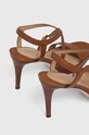 Kožne sandale Lauren Ralph Lauren Kerri smeđa 802942777002.270