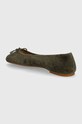 Încălțăminte Lauren Ralph Lauren balerini din piele intoarsa Jayna 802943066002.301 verde