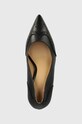 Δερμάτινες γόβες Lauren Ralph Lauren Lynden μαύρο 802946161001.001